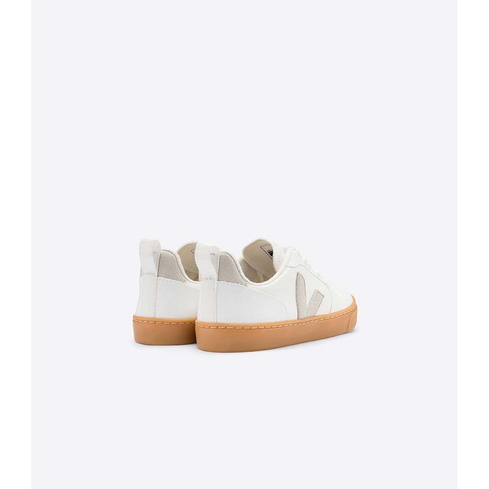 Veja V-10 CWL Kids' Shoes White/Beige | NZ 782AHK